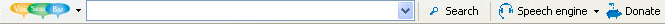 Toolbar for Internet Explorer which allows users to search the Web using voice.